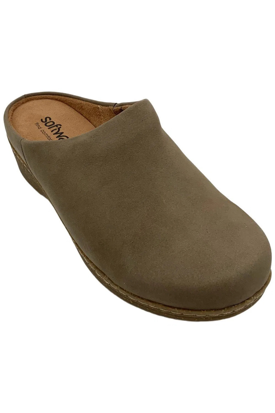 Softwalk Women's Arvada Mule Taupe - Wide
